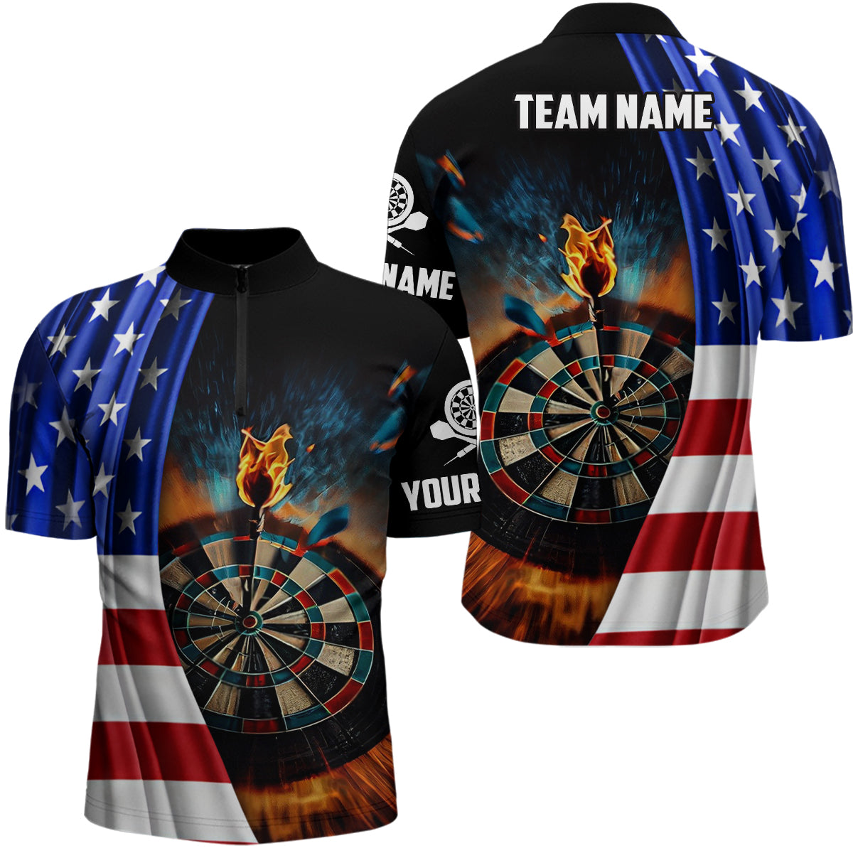 American Flag Darts Custom Fire Patriotic Darts