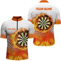 White Orange Fire Flame Darts Custom Darts Dart