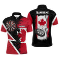 Retro Canada Flag Darts Quarter-zip Custom Patriot Darts Dart