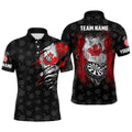 Smoke Canada Flag Darts Quarter-Zip Custom Patriotic Darts Dart