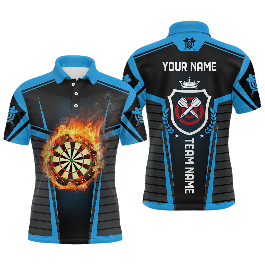 Darts Flame Black Blue Women Darts Custom Women Darts Darts