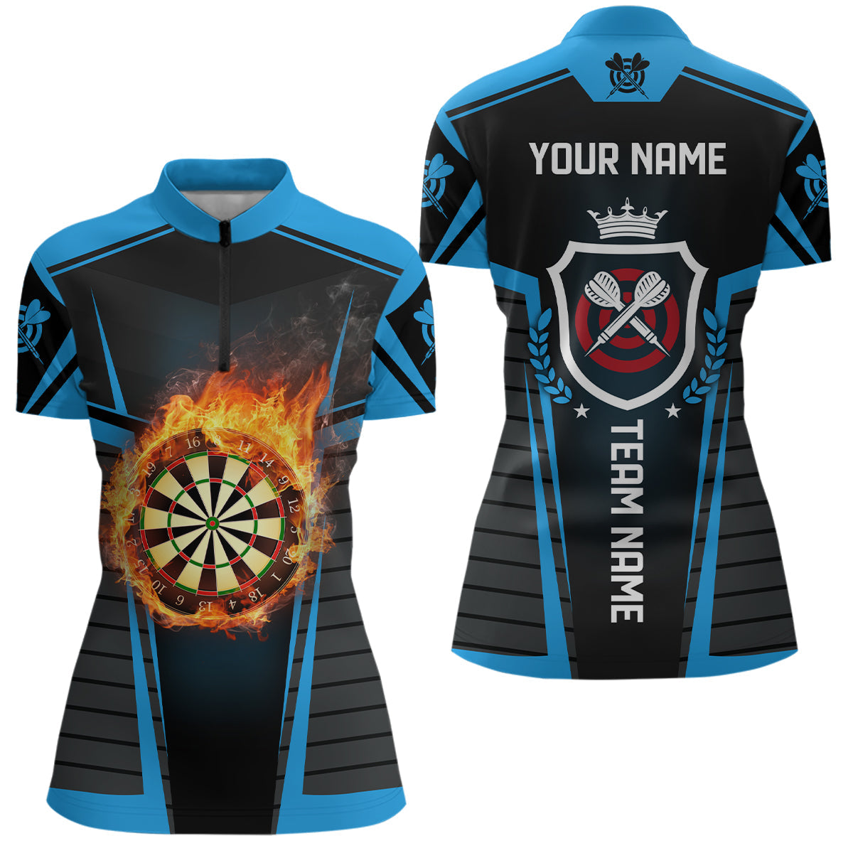 Darts Flame Black Blue Women Darts Custom Women Darts Darts