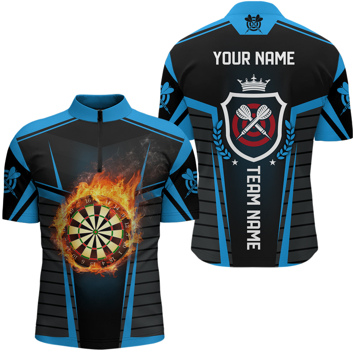 Darts Flame Black Blue Women Darts Custom Women Darts Darts