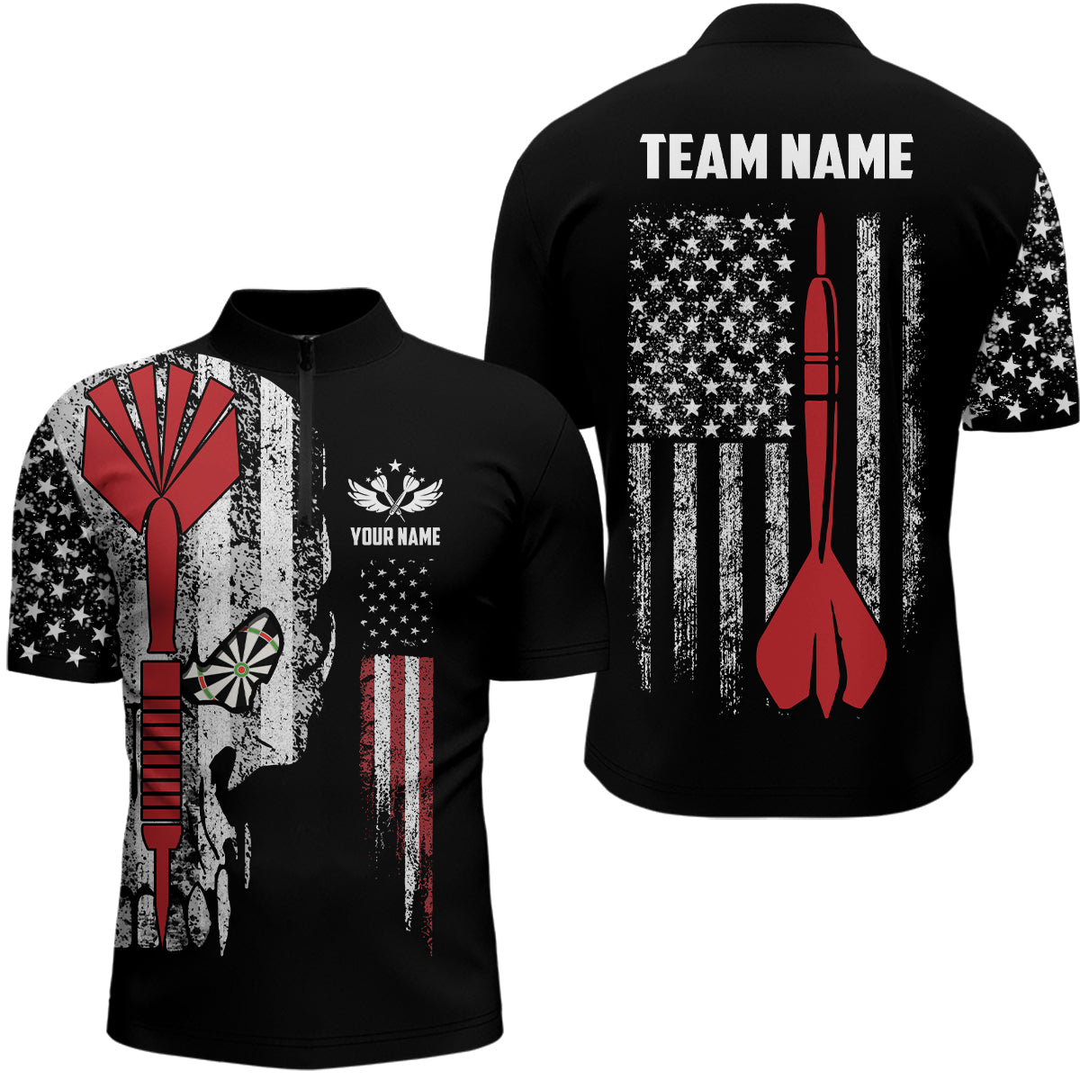 American Flag Skull Darts Patriotic Darts Dart
