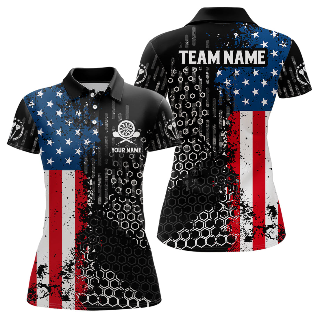 American Flag Hive Pattern Darts Custom Patriotic Darts
