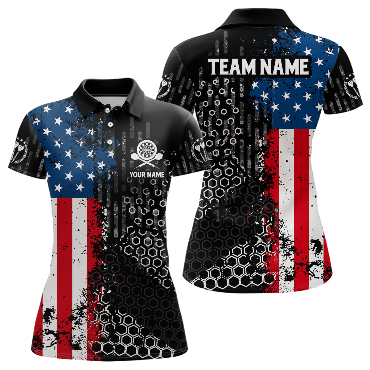 American Flag Hive Pattern Darts Custom Patriotic Darts