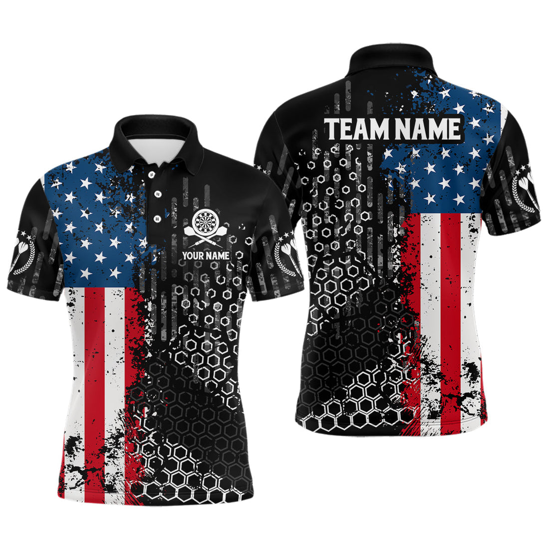 American Flag Hive Pattern Darts Custom Patriotic Darts