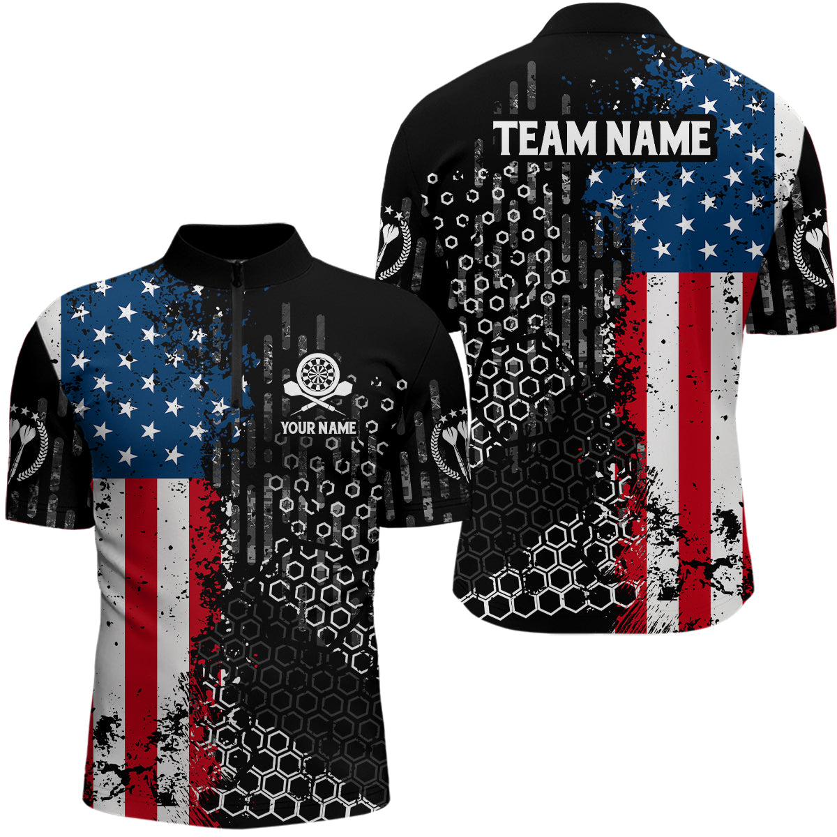 American Flag Hive Pattern Darts Custom Patriotic Darts