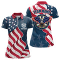 Custom Eagle Waving American Flag Darts Quarter-Zip Patriotic Dart