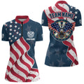 Custom Eagle Waving American Flag Darts Quarter-Zip Patriotic Dart