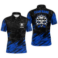 Personalized All Over Print Skull Darts Navy Black Dart