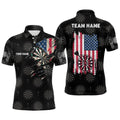 Personalized American Flag Darts Quarter-Zip Retro Patriotic Dart
