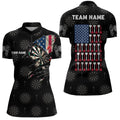Personalized American Flag Darts Quarter-Zip Patriotic Darts Team