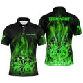 Green Fire Flame Dartboard Darts Custom Dart Dart