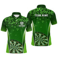 3D Green Clovers Patrick Day Darts Personalized Dart