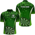 3D Green Clovers Patrick Day Darts Personalized Dart