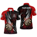 Personalized Red Black Darts Quarter-zip Custom Cool Darts Team
