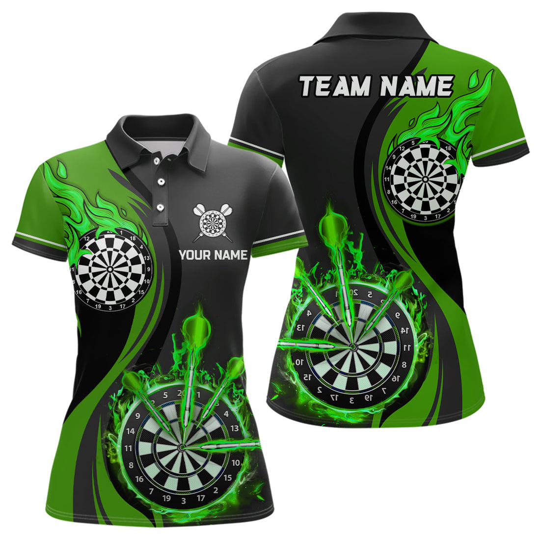 Green Fire Flame Darts Custom Dart Dart
