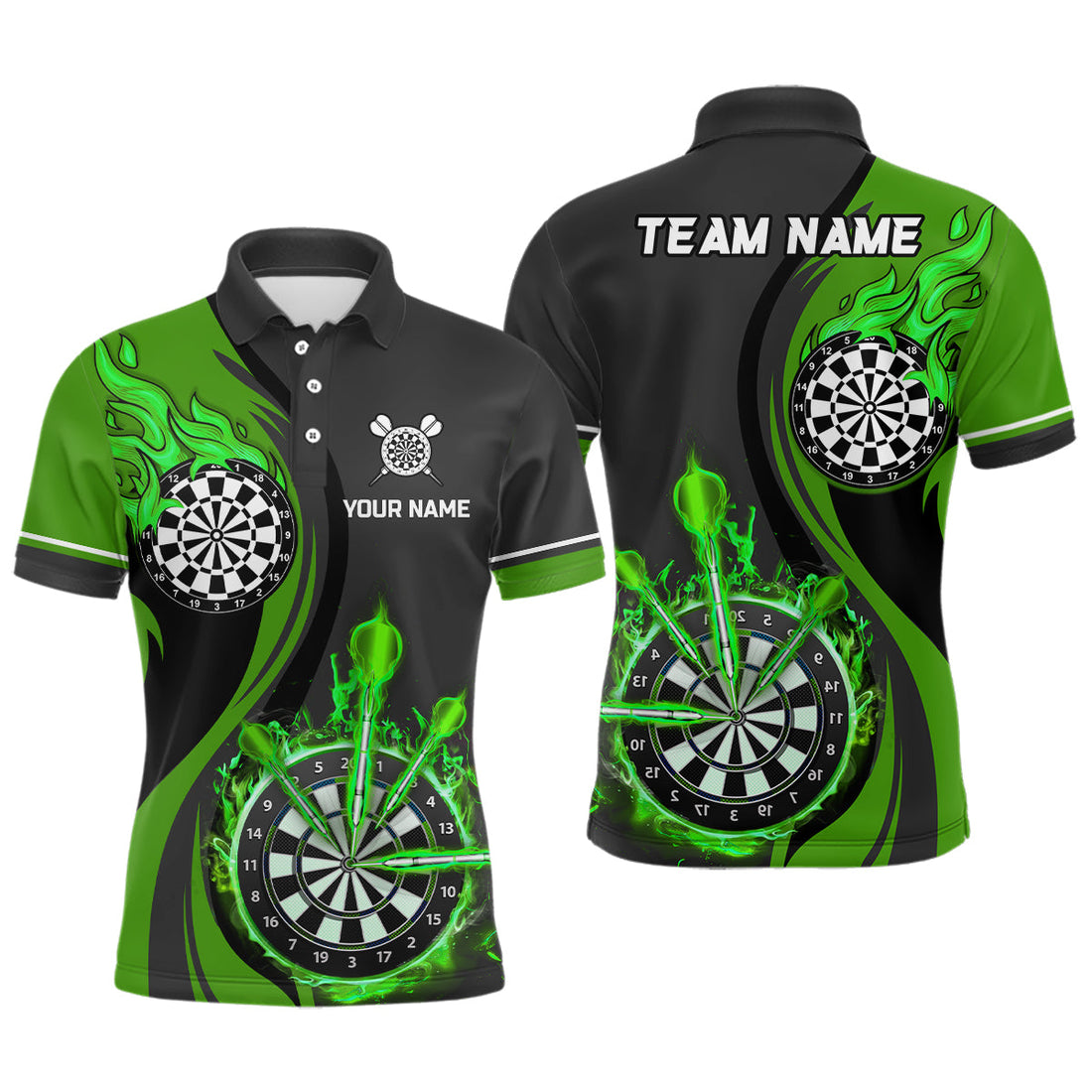 Green Fire Flame Darts Custom Dart Dart