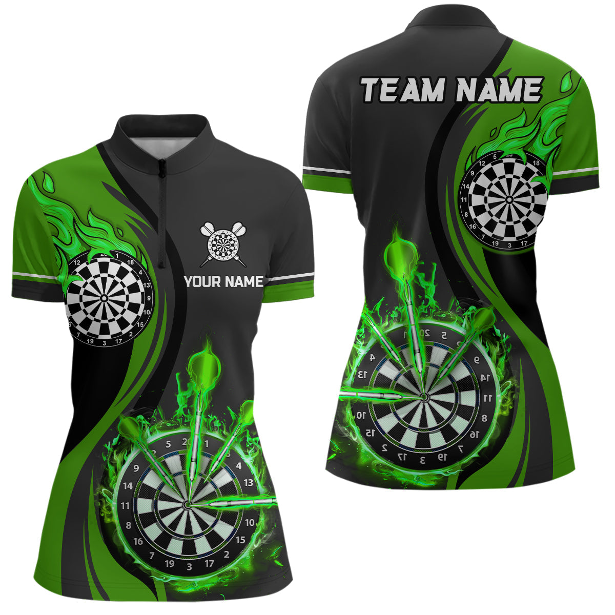 Green Fire Flame Darts Custom Dart Dart