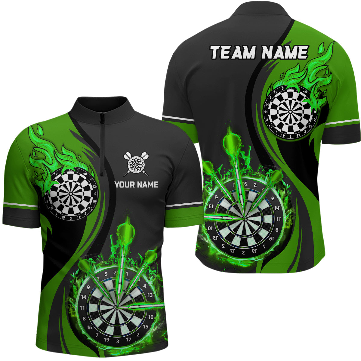 Green Fire Flame Darts Custom Dart Dart