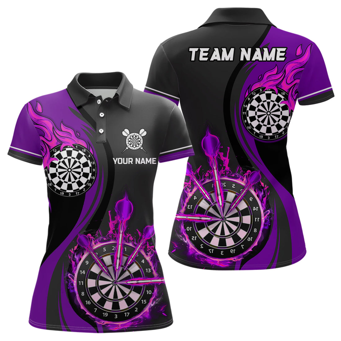 Purple Fire Flame Darts Custom Dart Dart