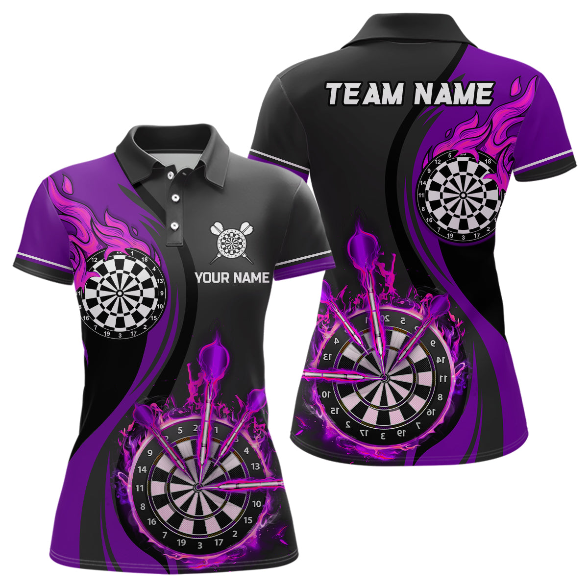Purple Fire Flame Darts Custom Dart Dart