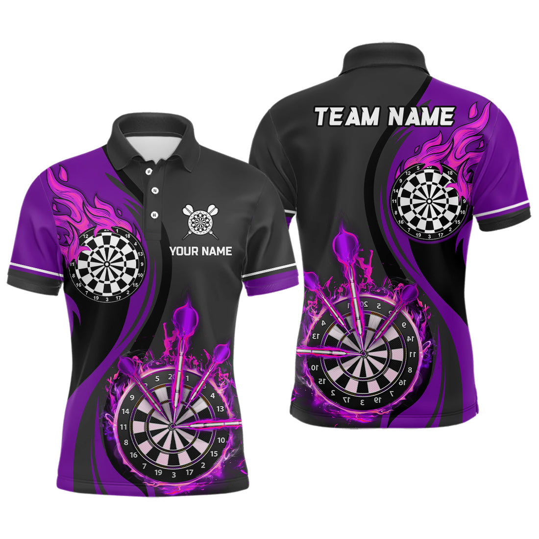 Purple Fire Flame Darts Custom Dart Dart