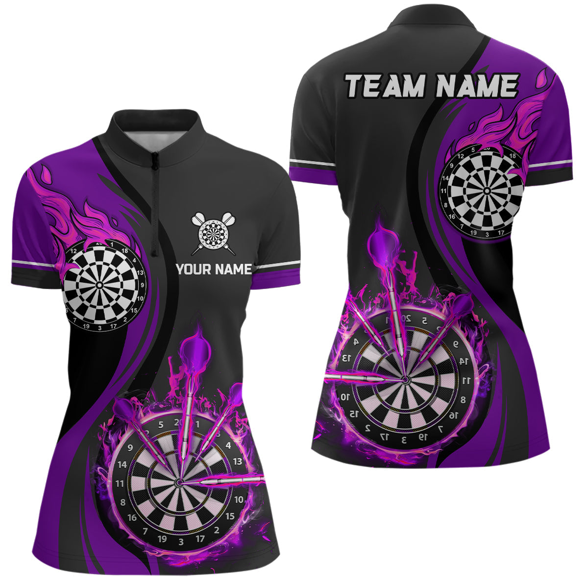 Purple Fire Flame Darts Custom Dart Dart