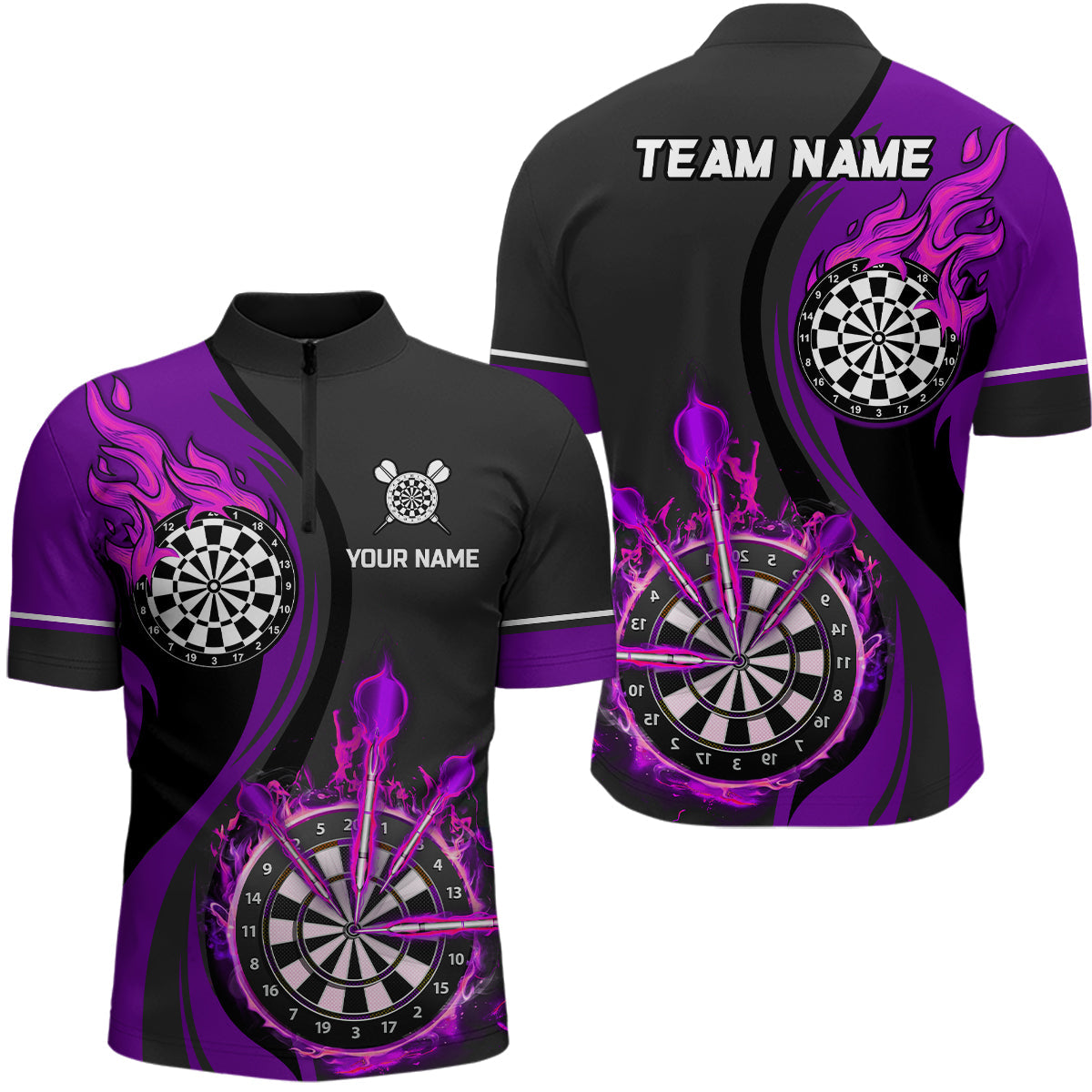 Purple Fire Flame Darts Custom Dart Dart
