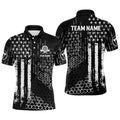Personalized Us Flag Hive Pattern Darts Quarter-zip Patriotic Darts