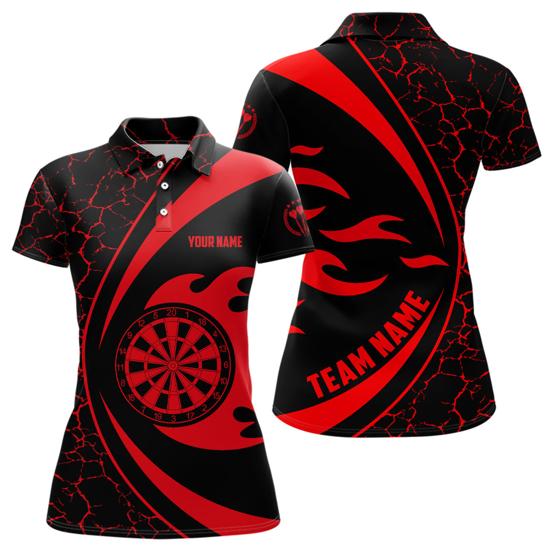 Personalized Red Fire Flame Darts Dart Darts Team
