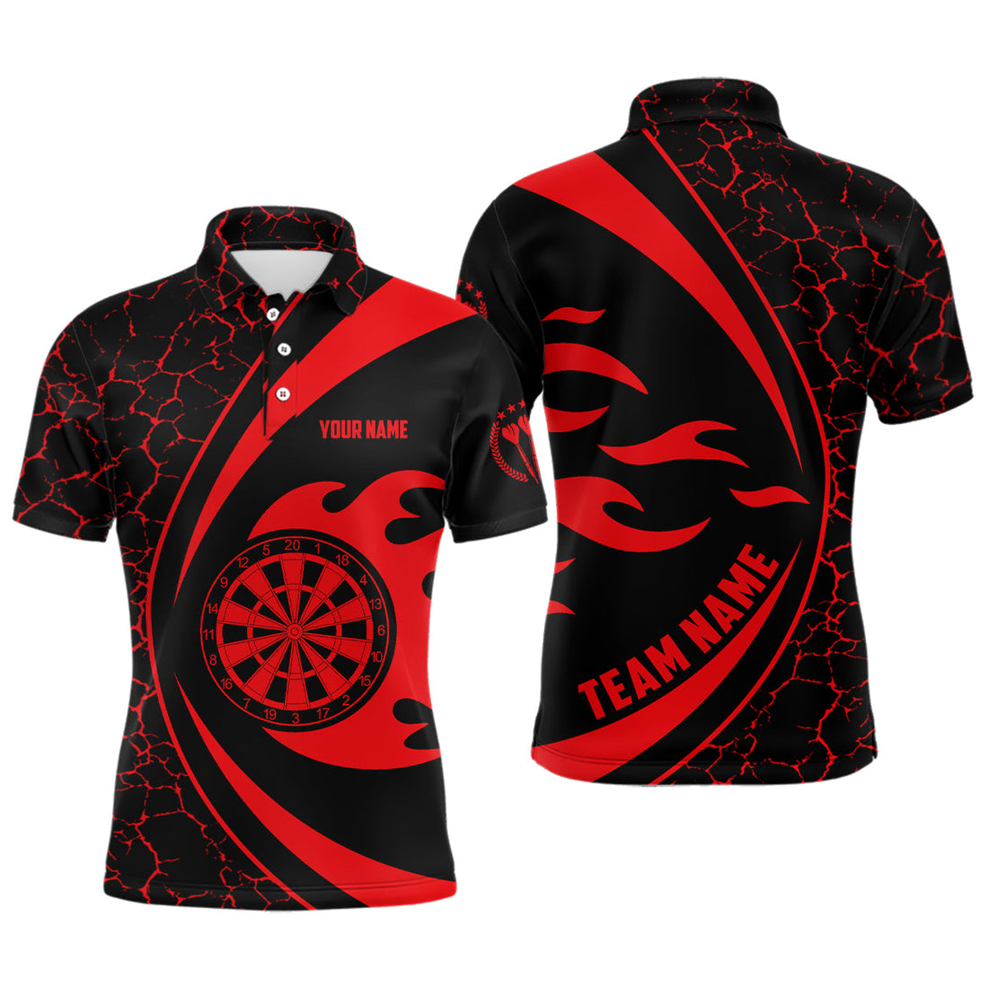 Personalized Red Fire Flame Darts Dart Darts Team