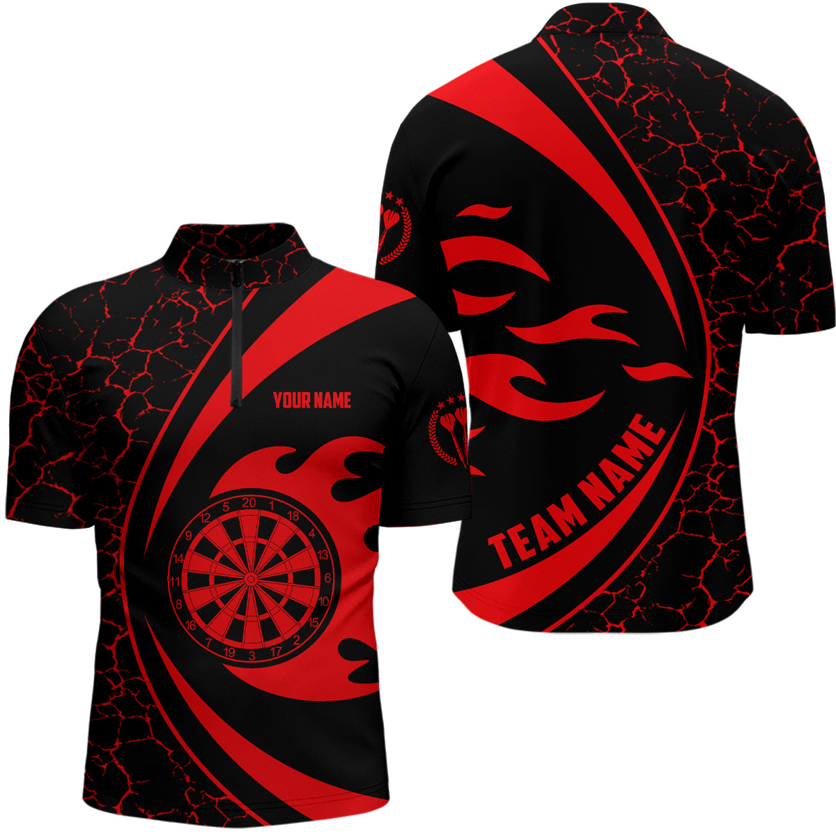 Personalized Red Fire Flame Darts Dart Darts Team
