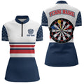 Personalized American Flag Dartboard Quarter-Zip Patriotic Darts