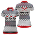 Personalized Darts Christmas Santa Quarter-zip Custom Women Darts Dart