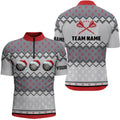 Personalized Darts Christmas Santa Quarter-zip Custom Women Darts Dart