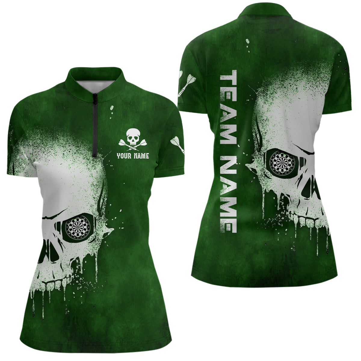 Smoke Skull Green Darts Custom Darts Scary Dart