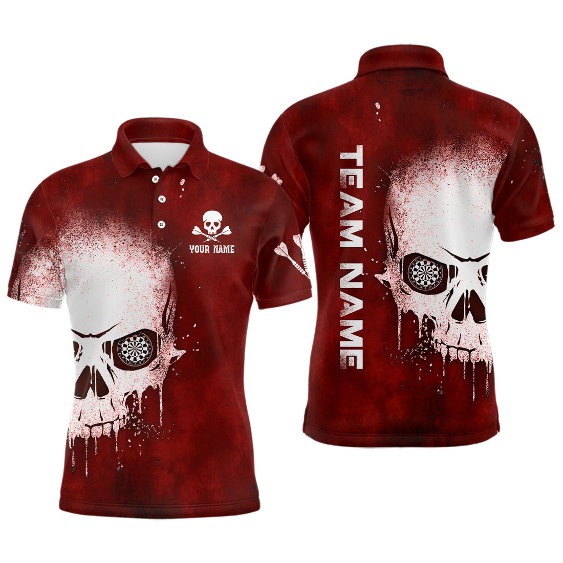Smoke Skull Red Darts Custom Darts Scary Dart