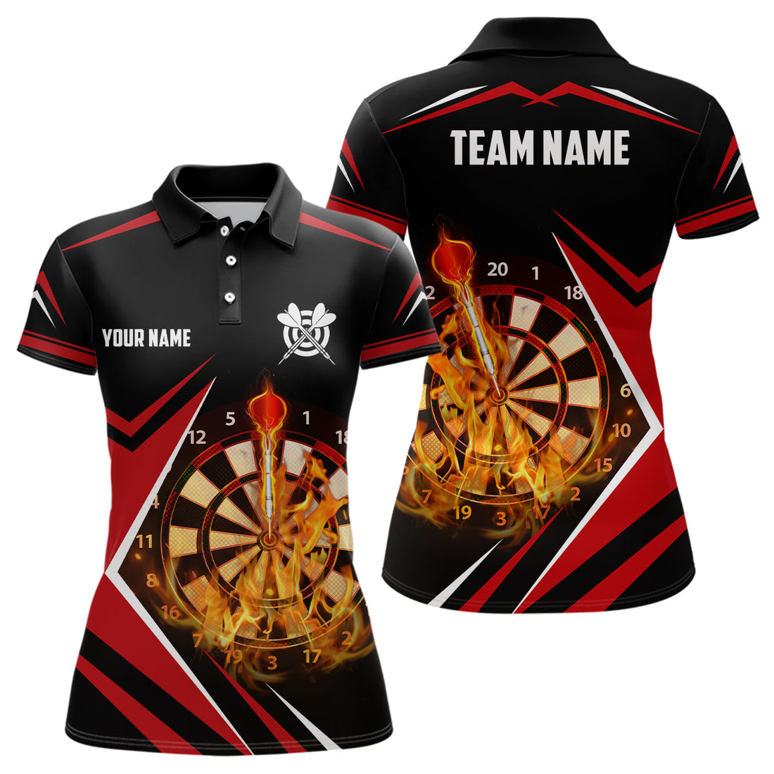 Black Red Fire Flame Darts Custom Darts Dart