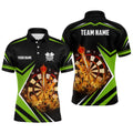 Black Green Fire Flame Darts Custom Darts Dart