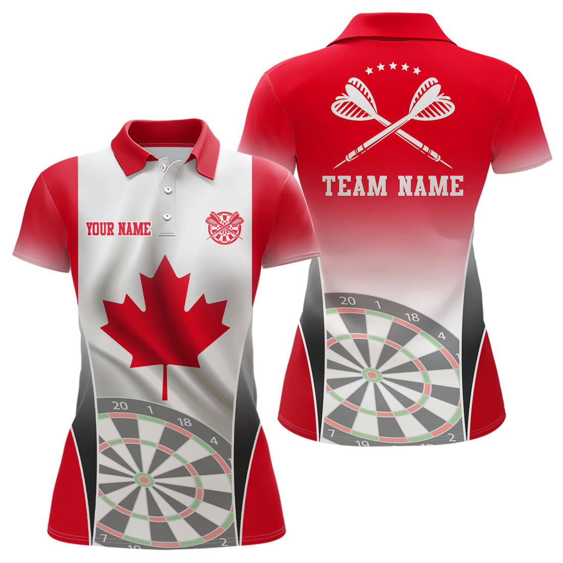 3D Canadian Flag Patriotic Darts Personalized Dart Canada