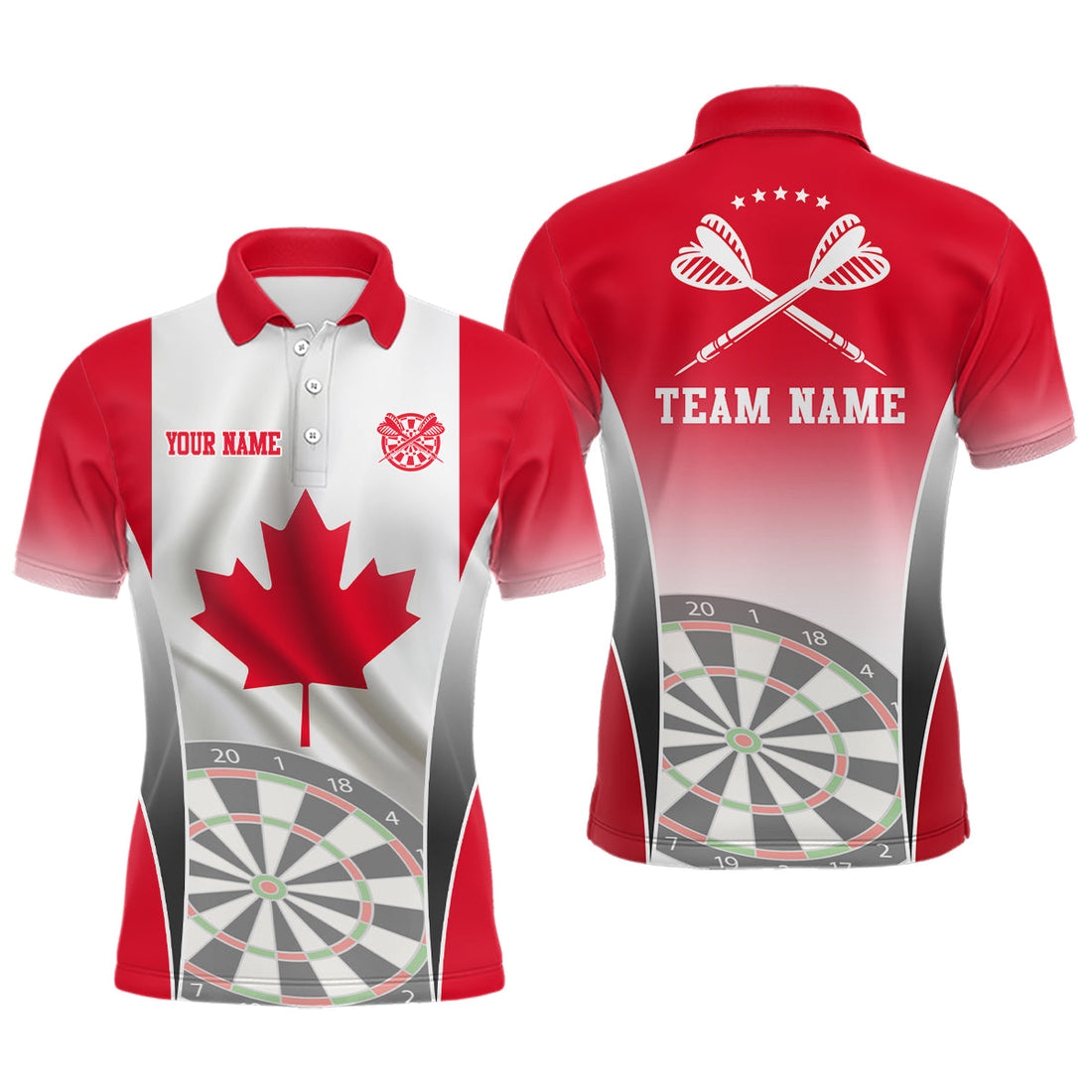 3D Canadian Flag Patriotic Darts Personalized Dart Canada