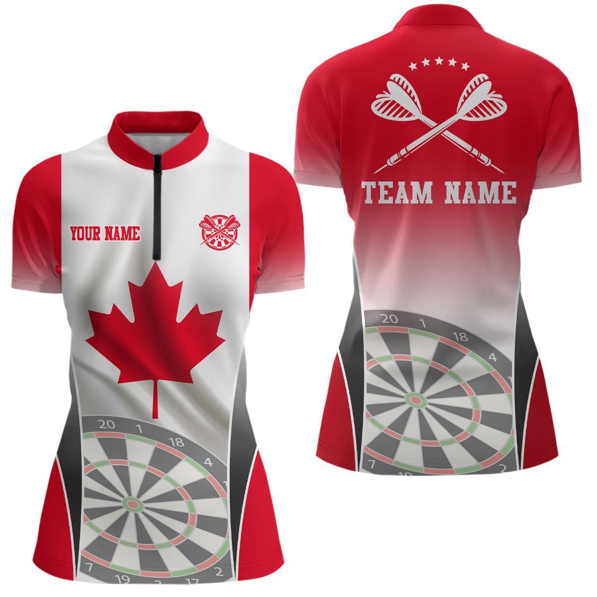3D Canadian Flag Patriotic Darts Personalized Dart Canada