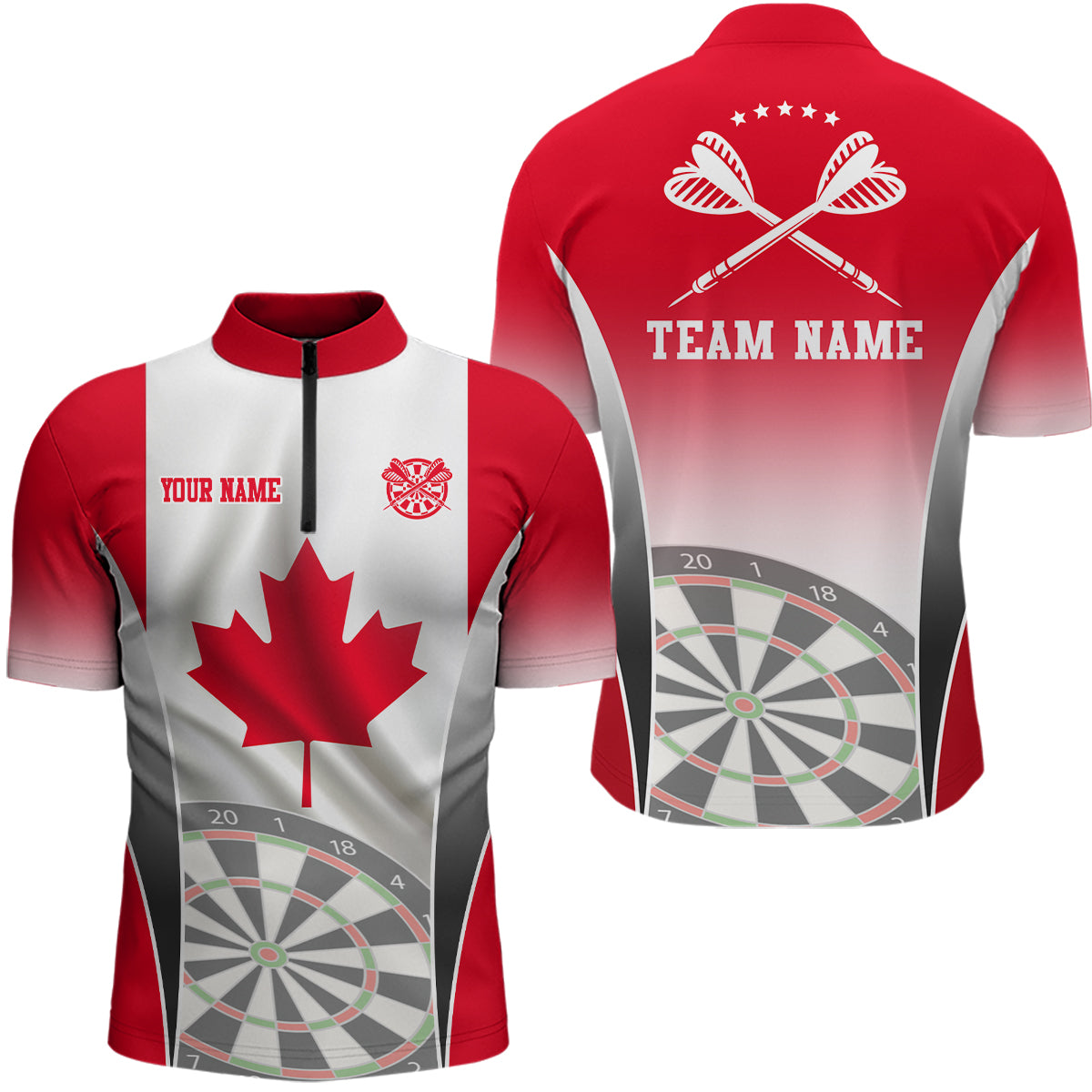 3D Canadian Flag Patriotic Darts Personalized Dart Canada