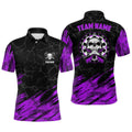Personalized All Over Print Skull Darts Purple Black Dart