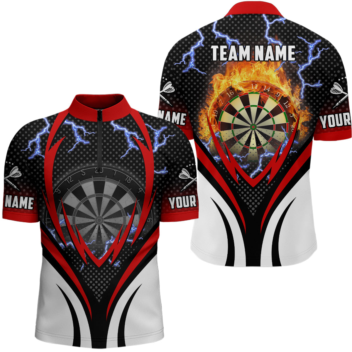Thunder Lightning Red Darts Custom Flame Darts Dart