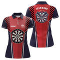 Personalized Strike Red Navy Sports Style Darts Quarter-Zip Cool Darts