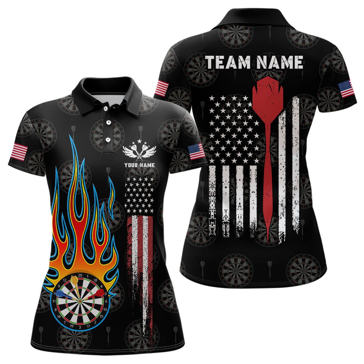 Flame Darts American Flag Darts Custom Patriotic Dart