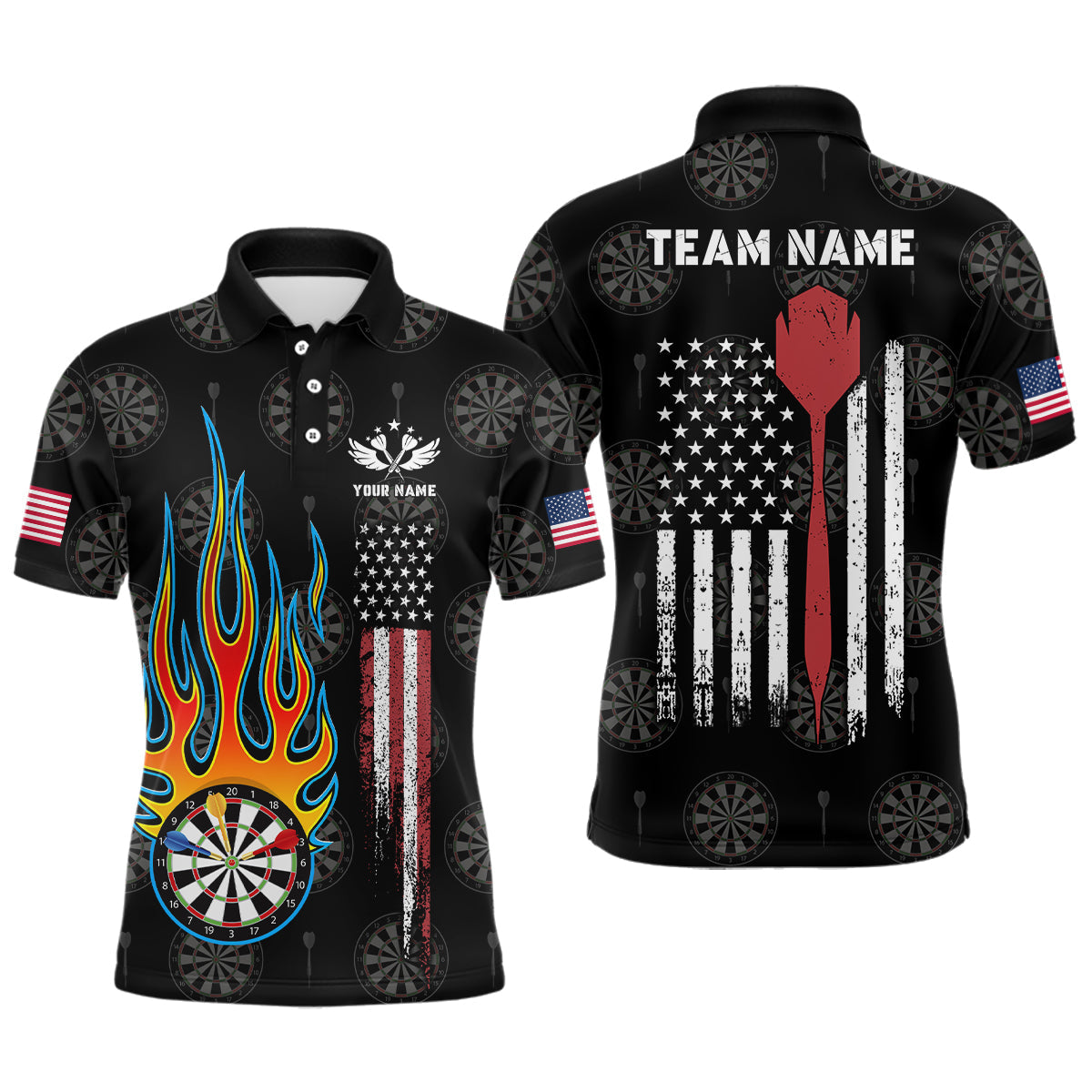 Flame Darts American Flag Darts Custom Patriotic Dart